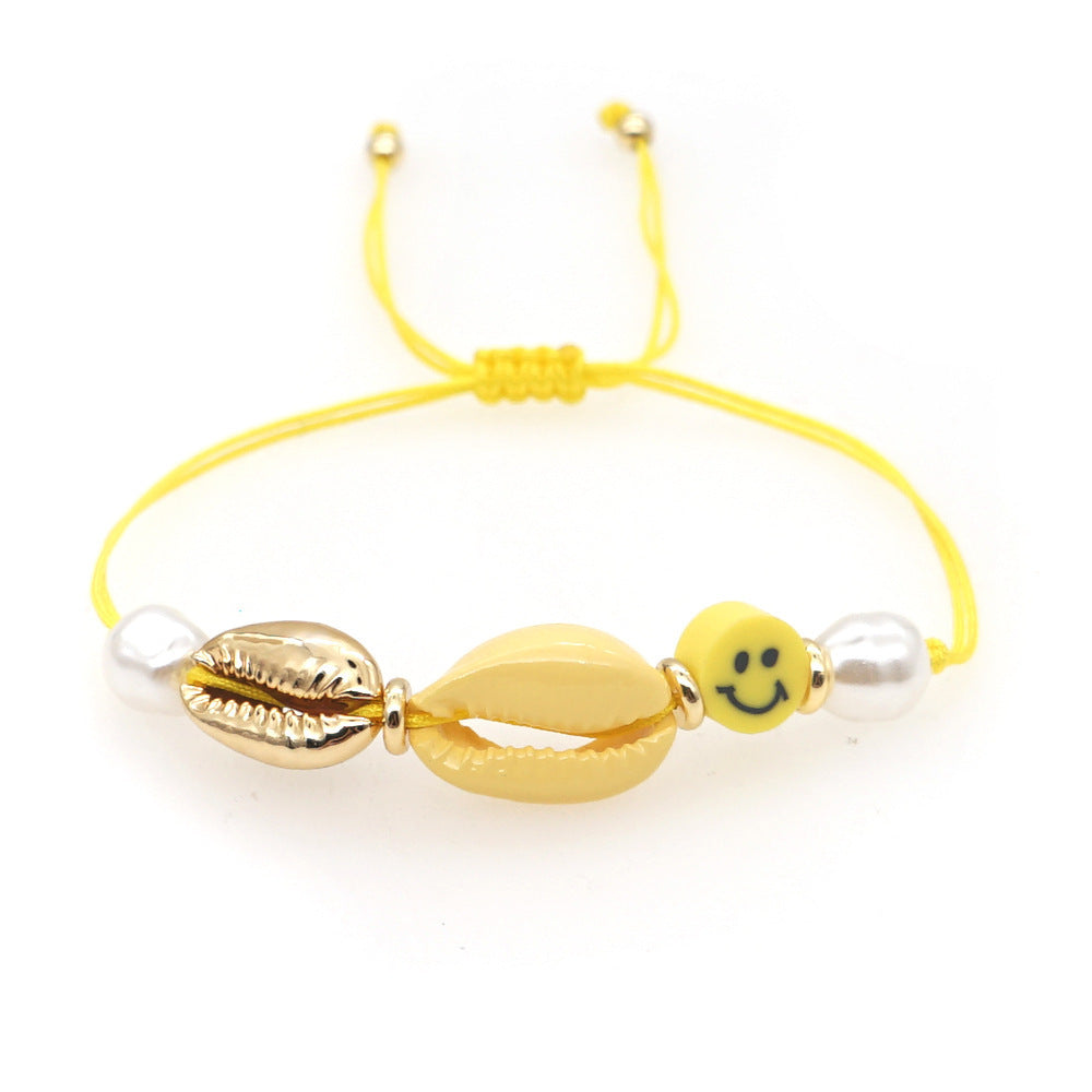 Wholesale Smiley Shell Pearl Bracelet